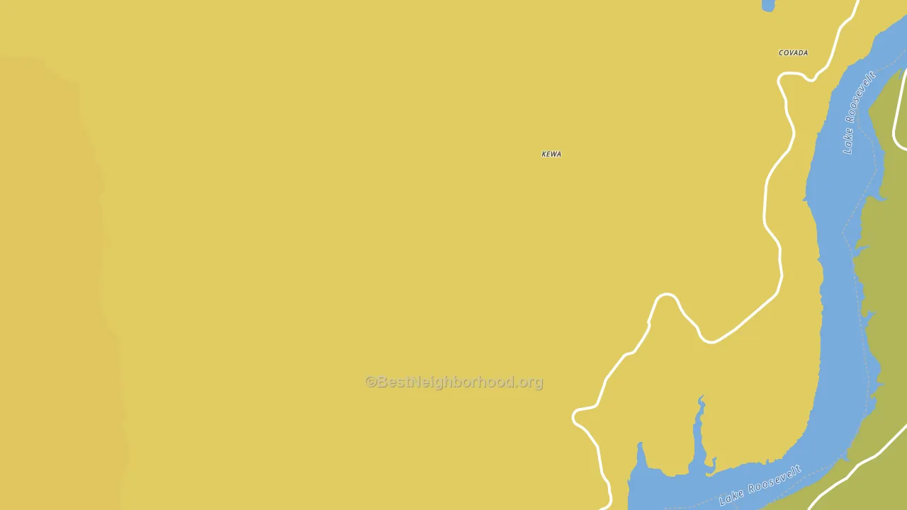 Kewa, WA block-group voter-turnout map