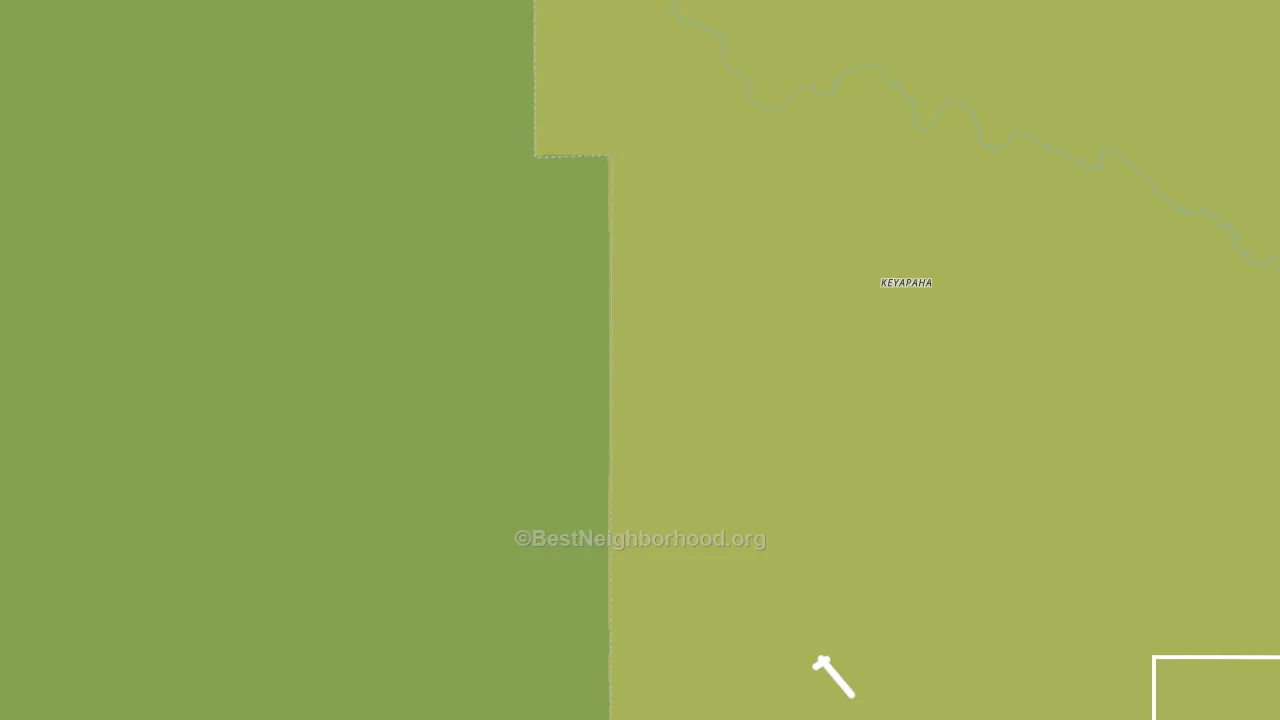 Keyapaha, SD block-group voter-turnout map
