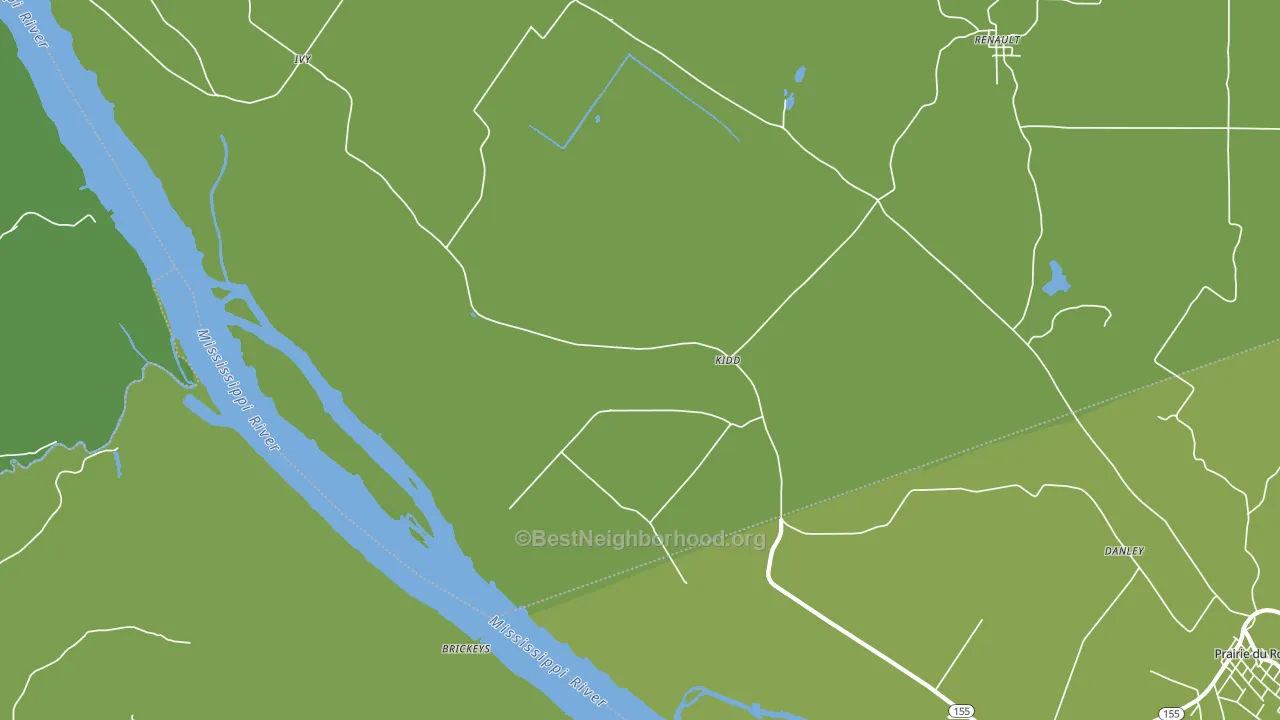 Kidd, IL block-group voter-turnout map