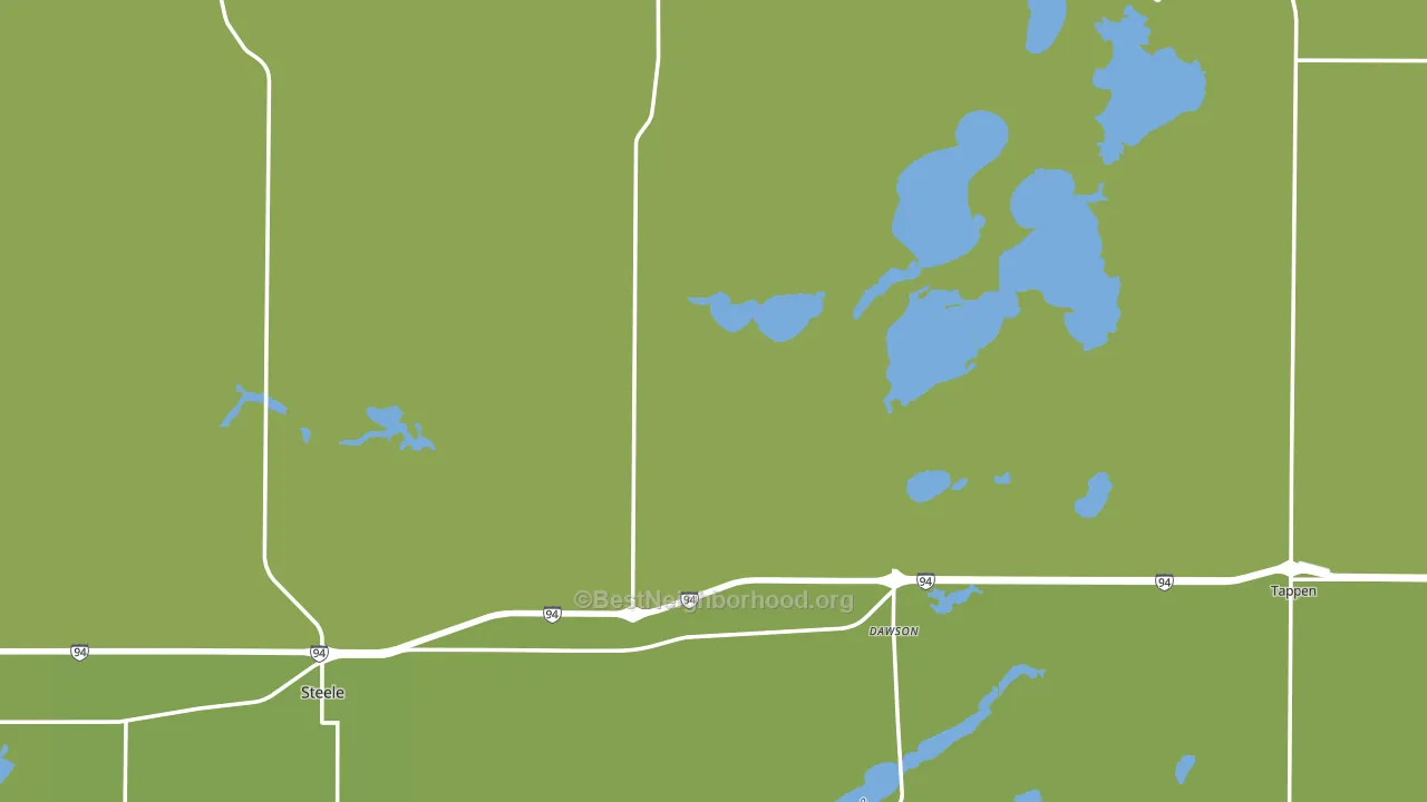 Kidder County, ND block-group voter-turnout map