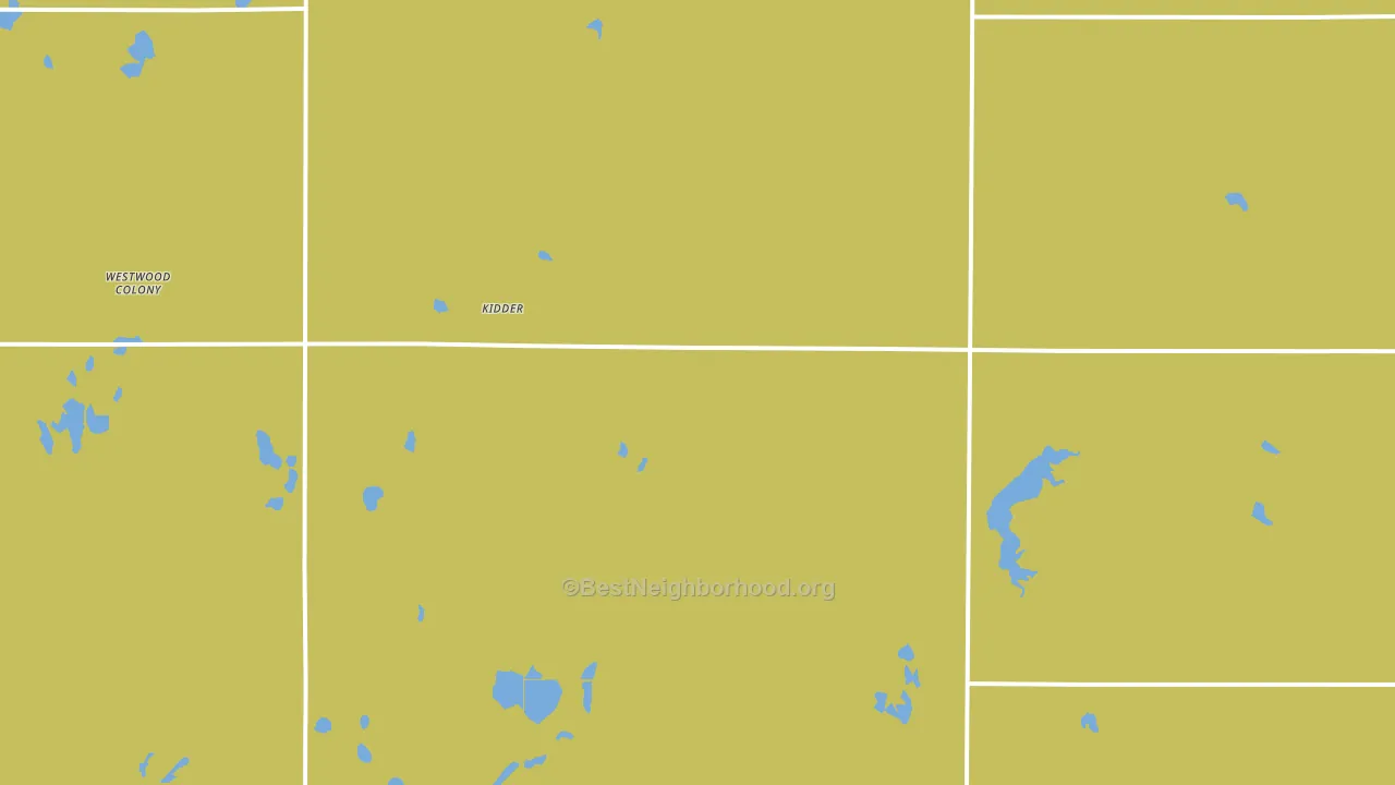 Kidder, SD block-group voter-turnout map