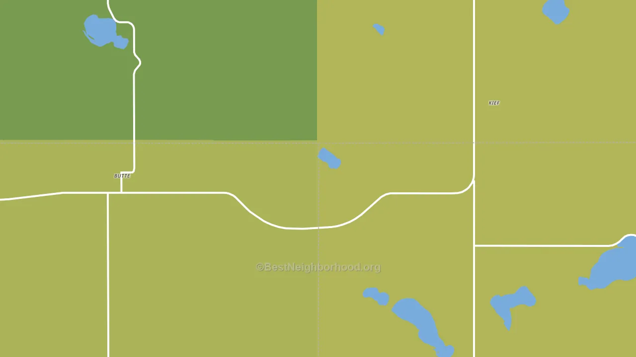 Kief, ND block-group voter-turnout map