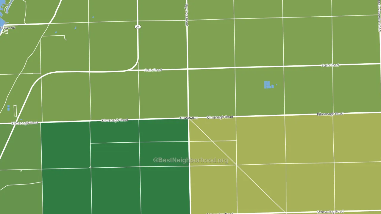 Kilmanagh, MI block-group voter-turnout map