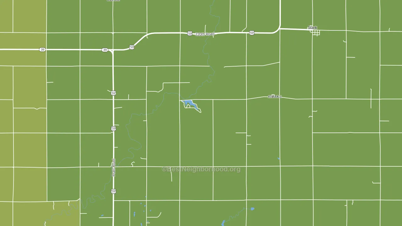 Kimball, KS block-group voter-turnout map