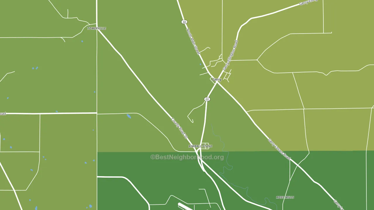 Kimball Stand, NY block-group voter-turnout map