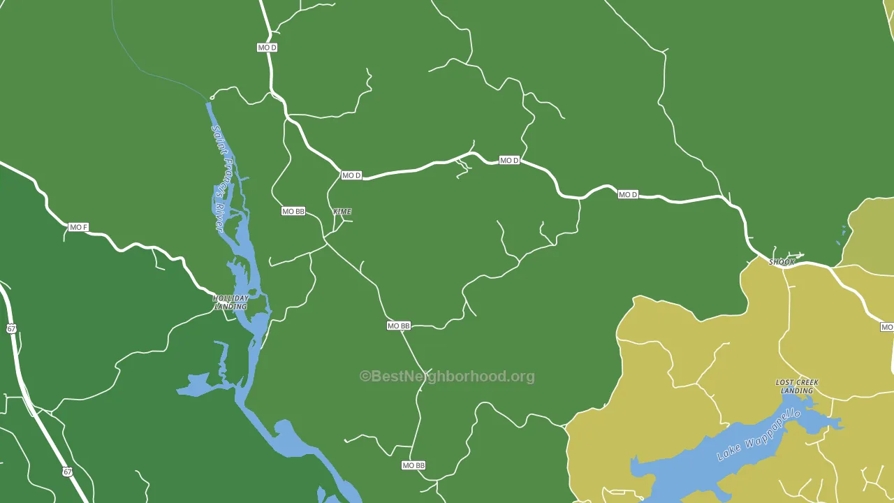 Kime, MO block-group voter-turnout map