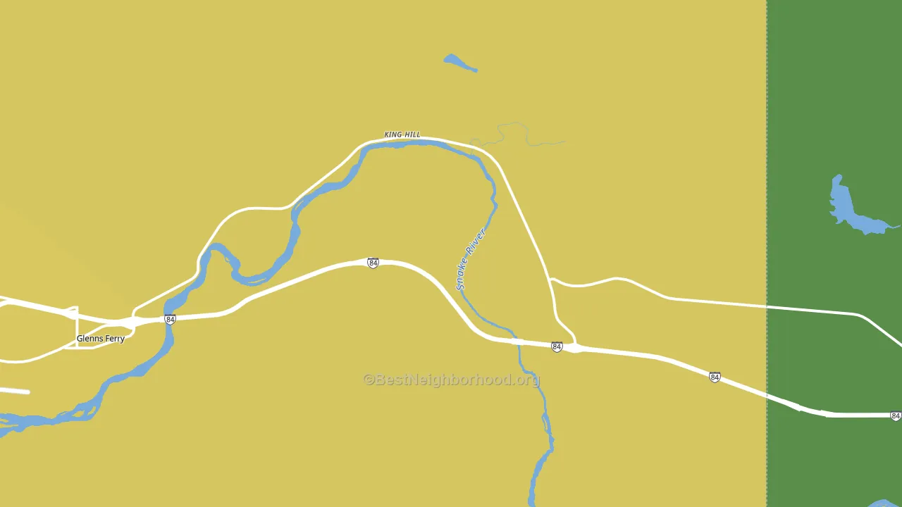 King Hill, ID block-group voter-turnout map