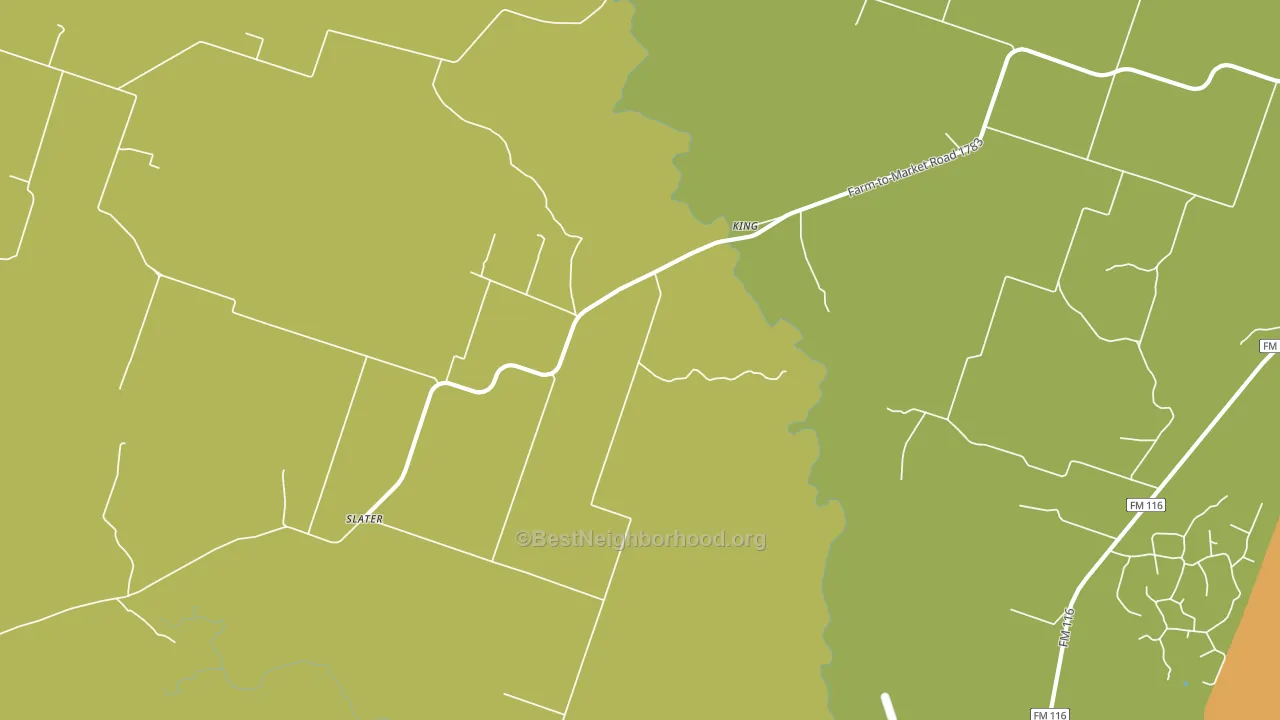 King, TX block-group voter-turnout map