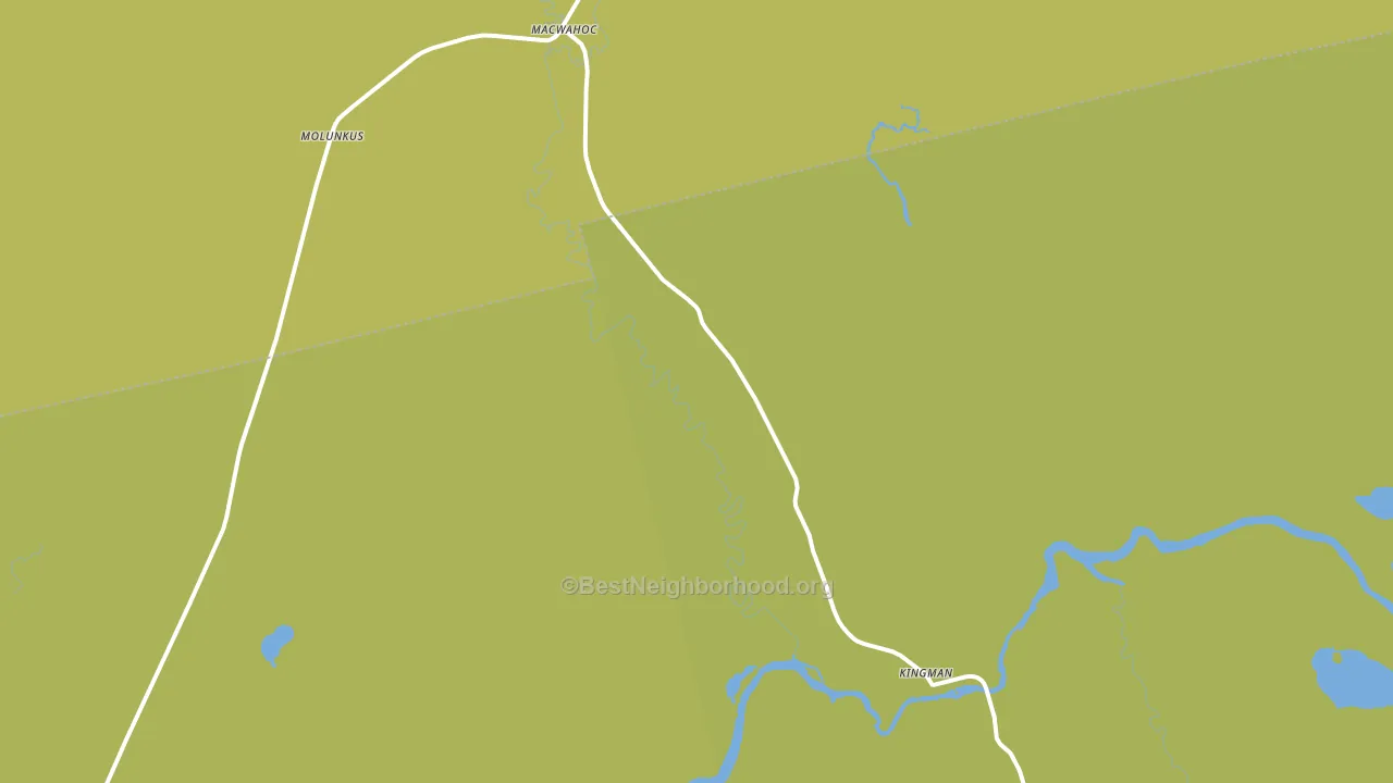 Kingman, ME block-group voter-turnout map