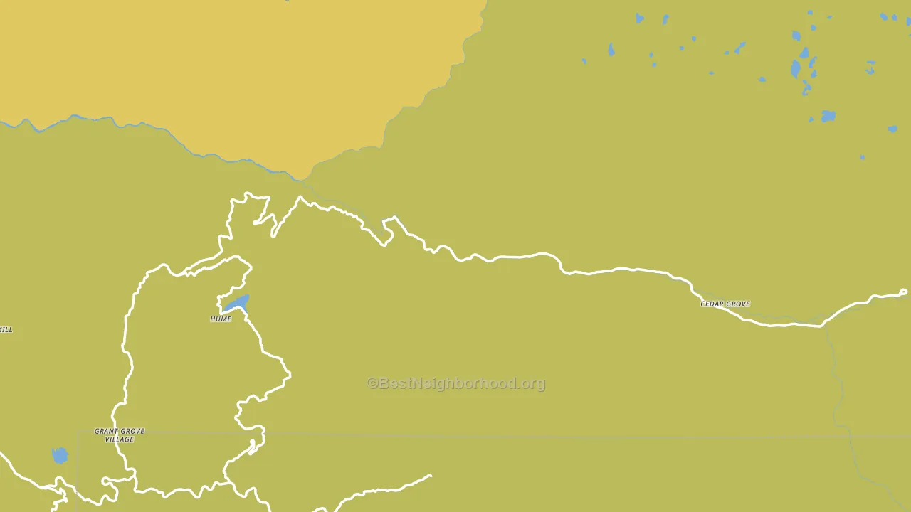 Kings Canyon National Pk, CA block-group voter-turnout map