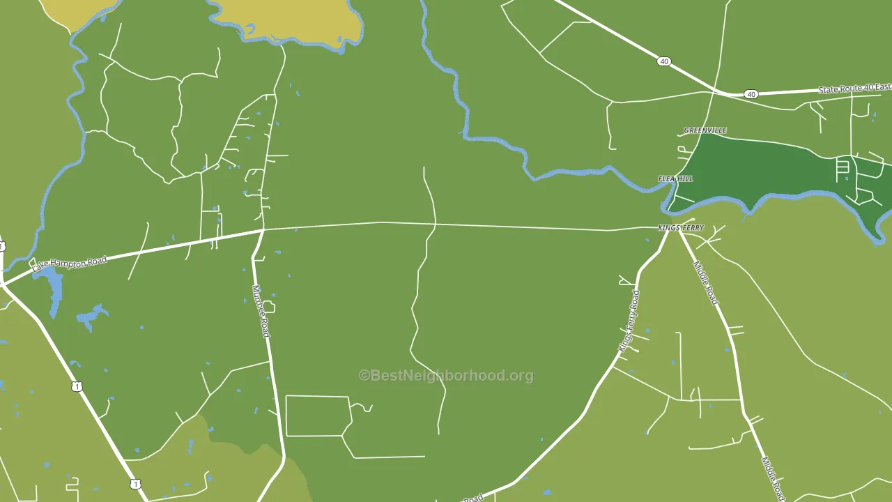 Kings Ferry, FL block-group voter-turnout map