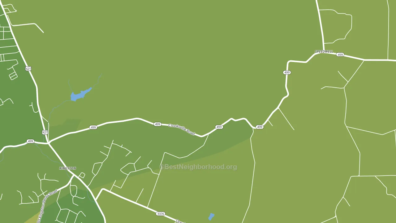 Kingston, KY block-group voter-turnout map