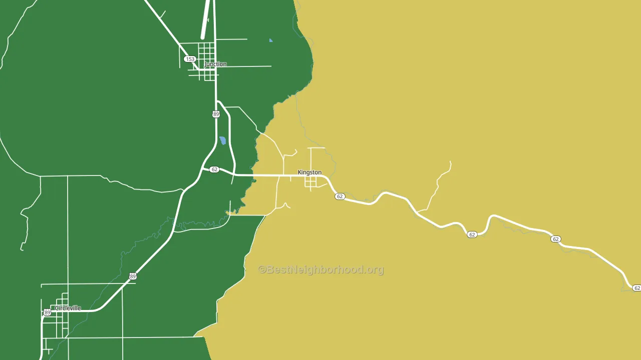 Kingston, UT block-group voter-turnout map