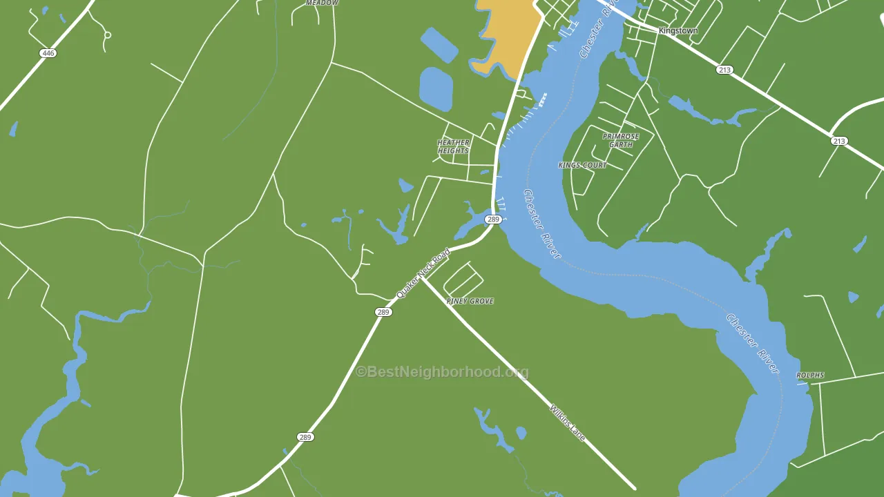 Kingstown, MD block-group voter-turnout map