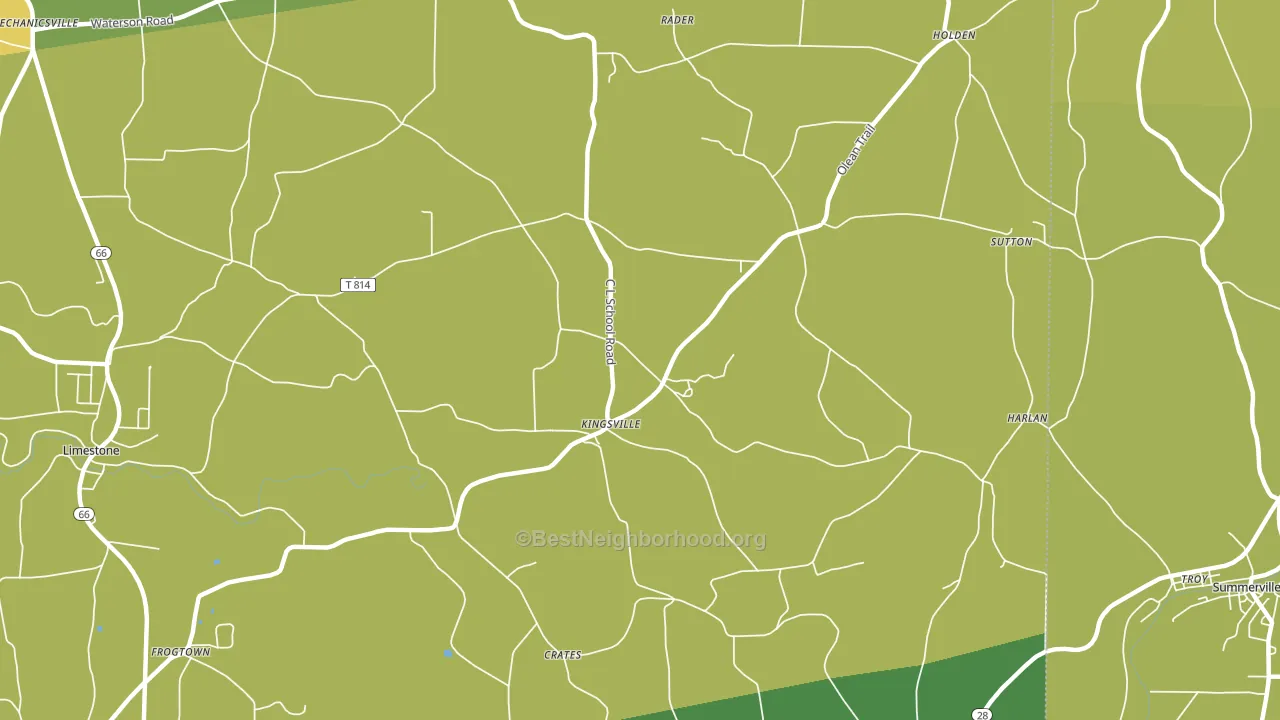 Kingsville, PA block-group voter-turnout map