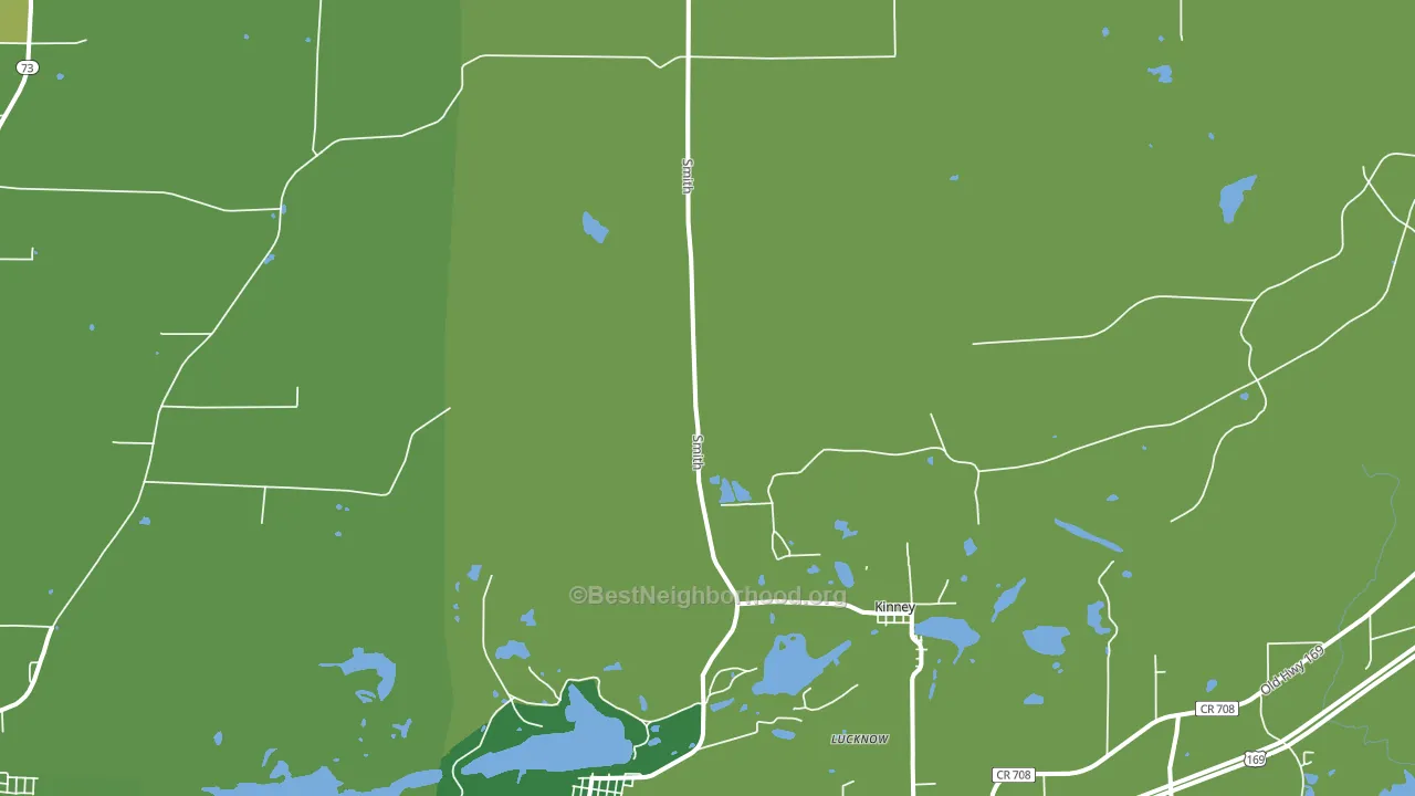 Kinney, MN block-group voter-turnout map