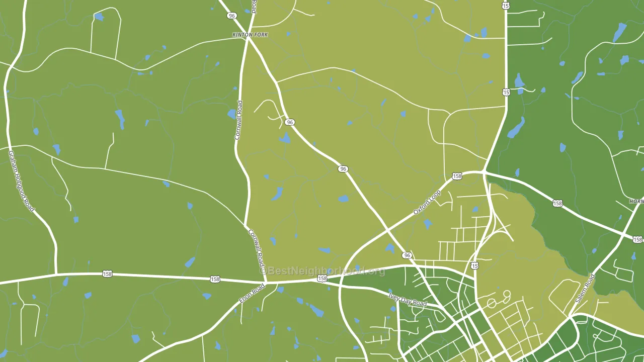 Kinton Fork, NC block-group voter-turnout map