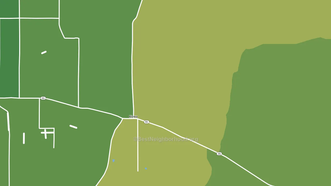 Kiowa, CO block-group voter-turnout map