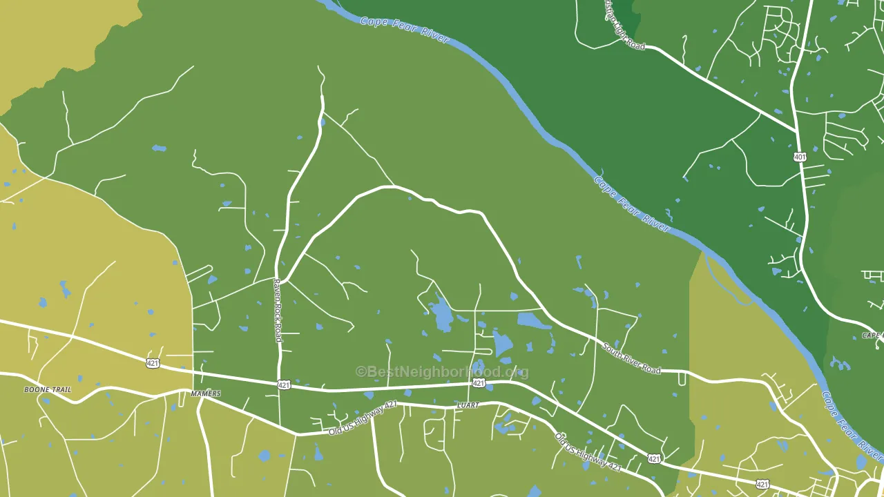 Kipling, NC block-group voter-turnout map