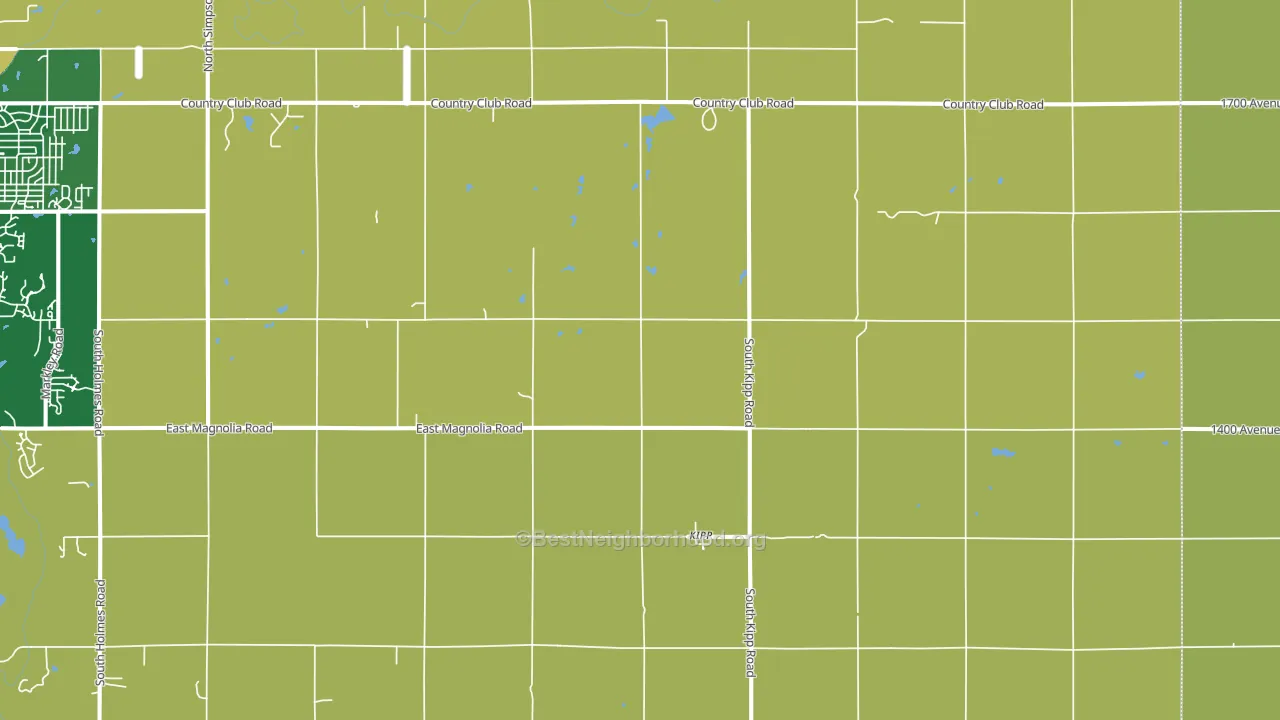 Kipp, KS block-group voter-turnout map