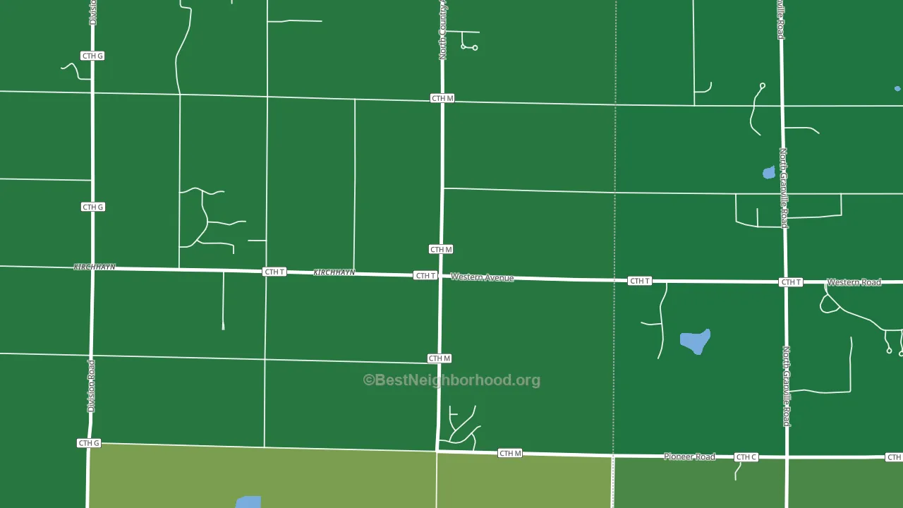 Kirchhayn, WI block-group voter-turnout map