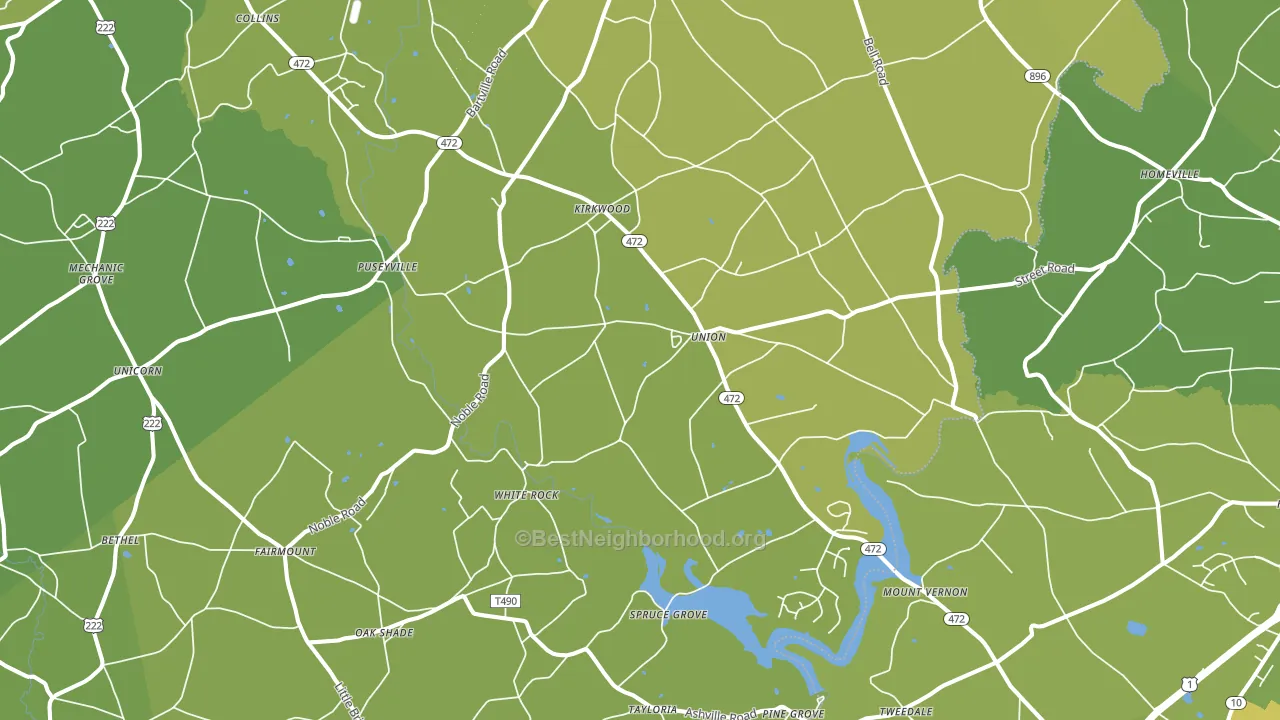 Kirkwood, PA block-group voter-turnout map