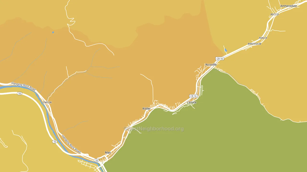 Kistler, WV block-group voter-turnout map
