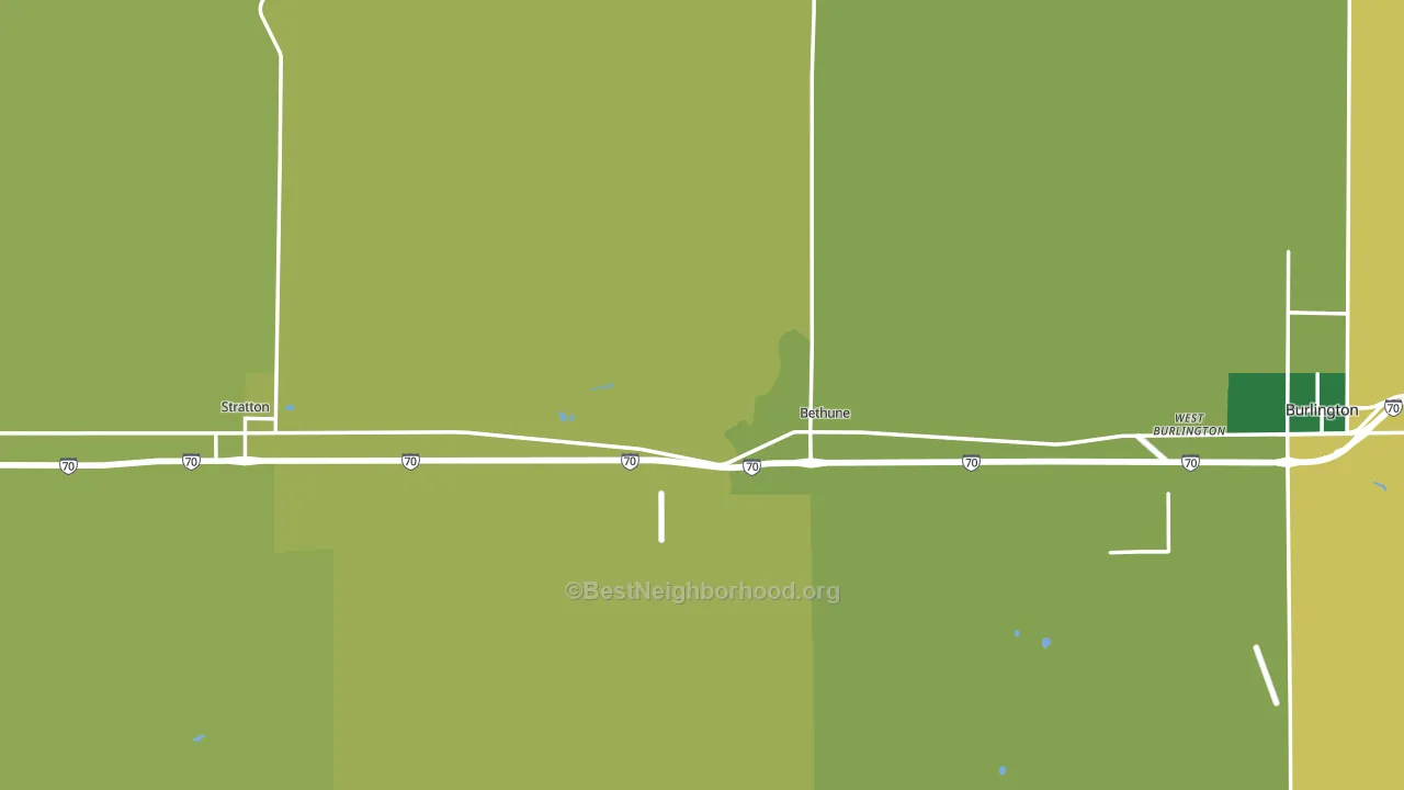 Kit Carson County, CO block-group voter-turnout map