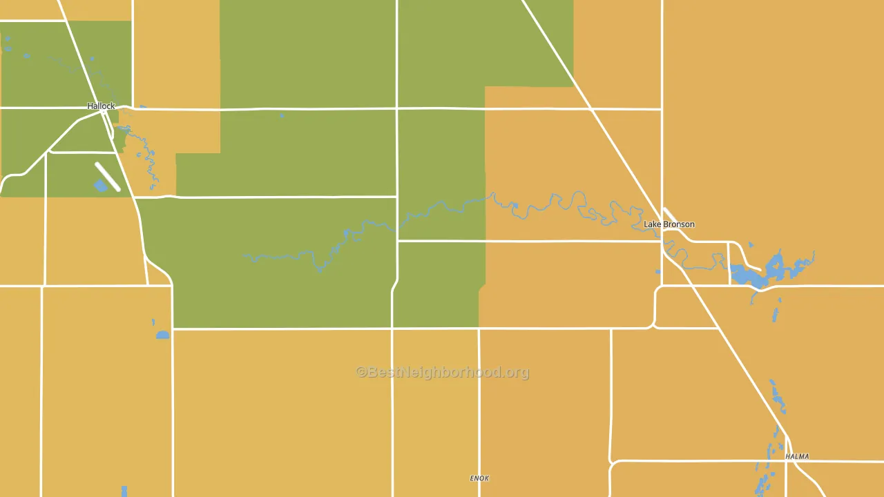 Kittson County, MN block-group voter-turnout map