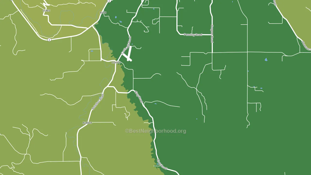 Klaber, WA block-group voter-turnout map