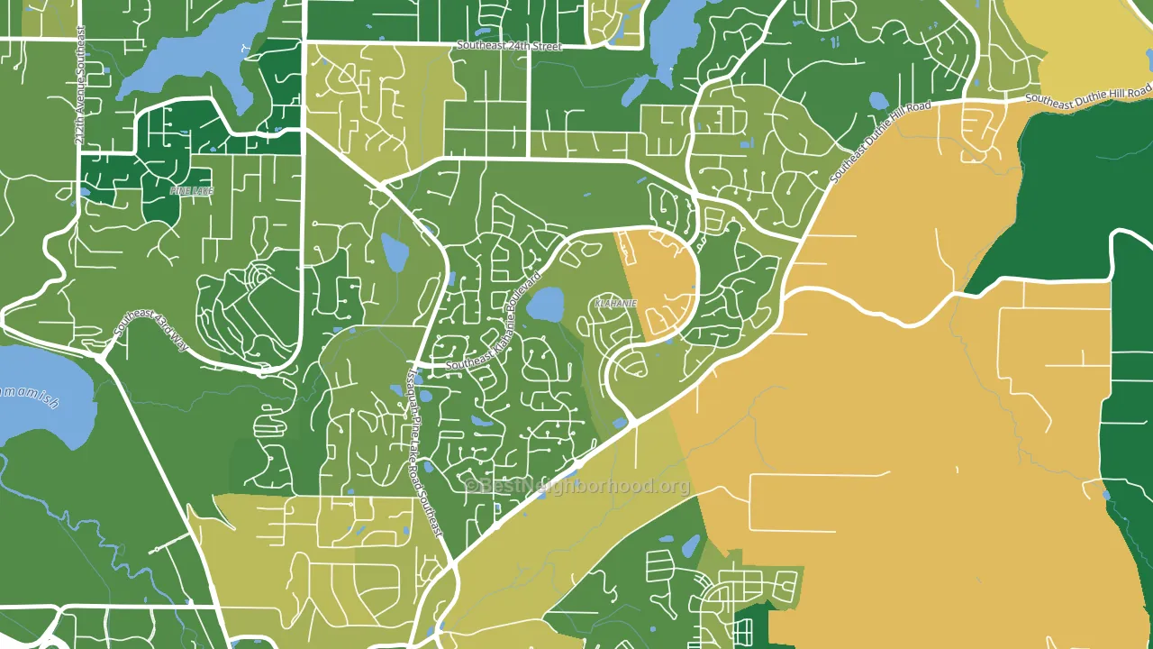 Klahanie, WA block-group voter-turnout map