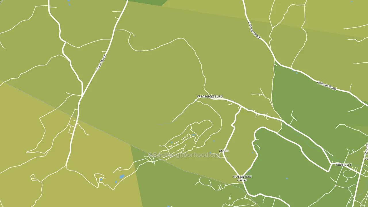 Klahr, PA block-group voter-turnout map