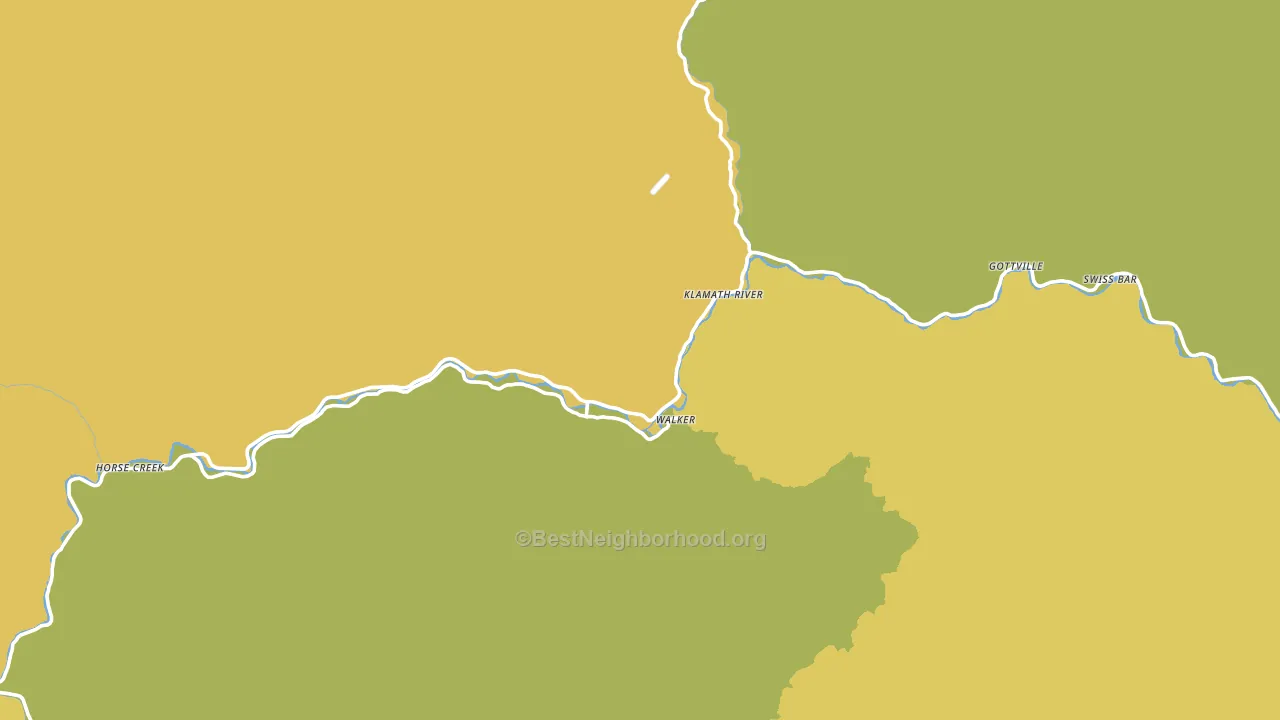 Klamath River, CA block-group voter-turnout map