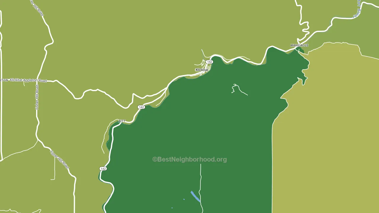 Klickitat, WA block-group voter-turnout map