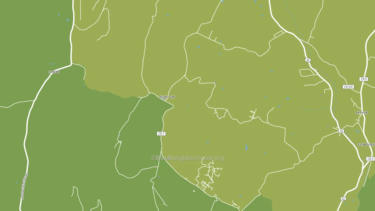 Kline Gap, WV block-group voter-turnout map