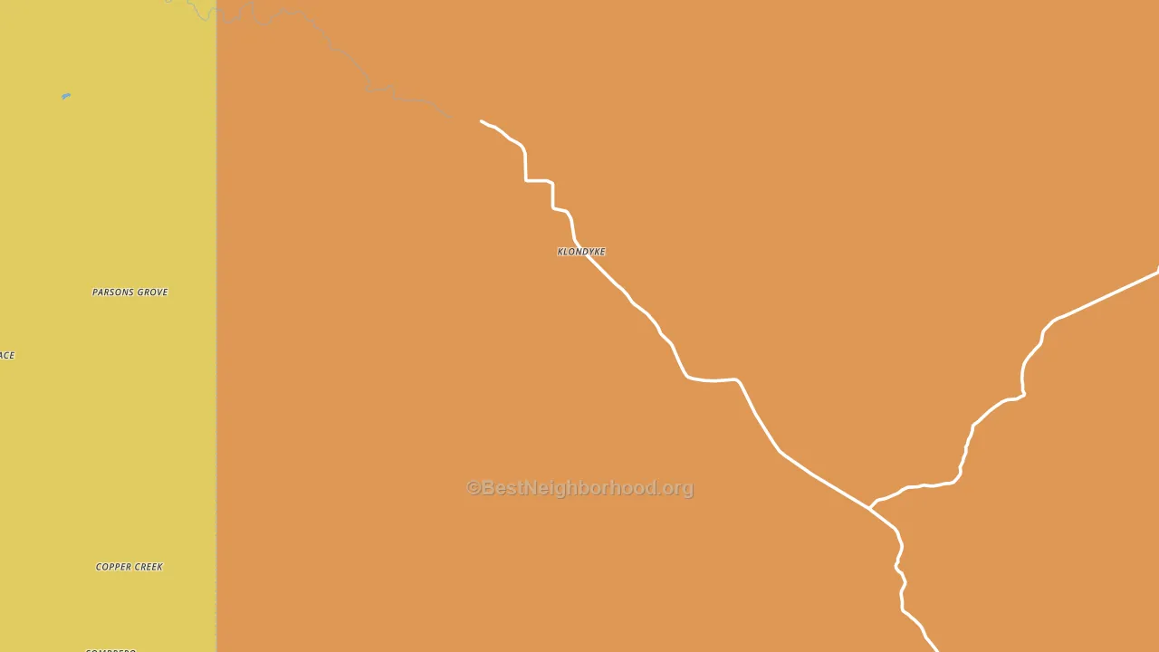 Klondyke, AZ block-group voter-turnout map