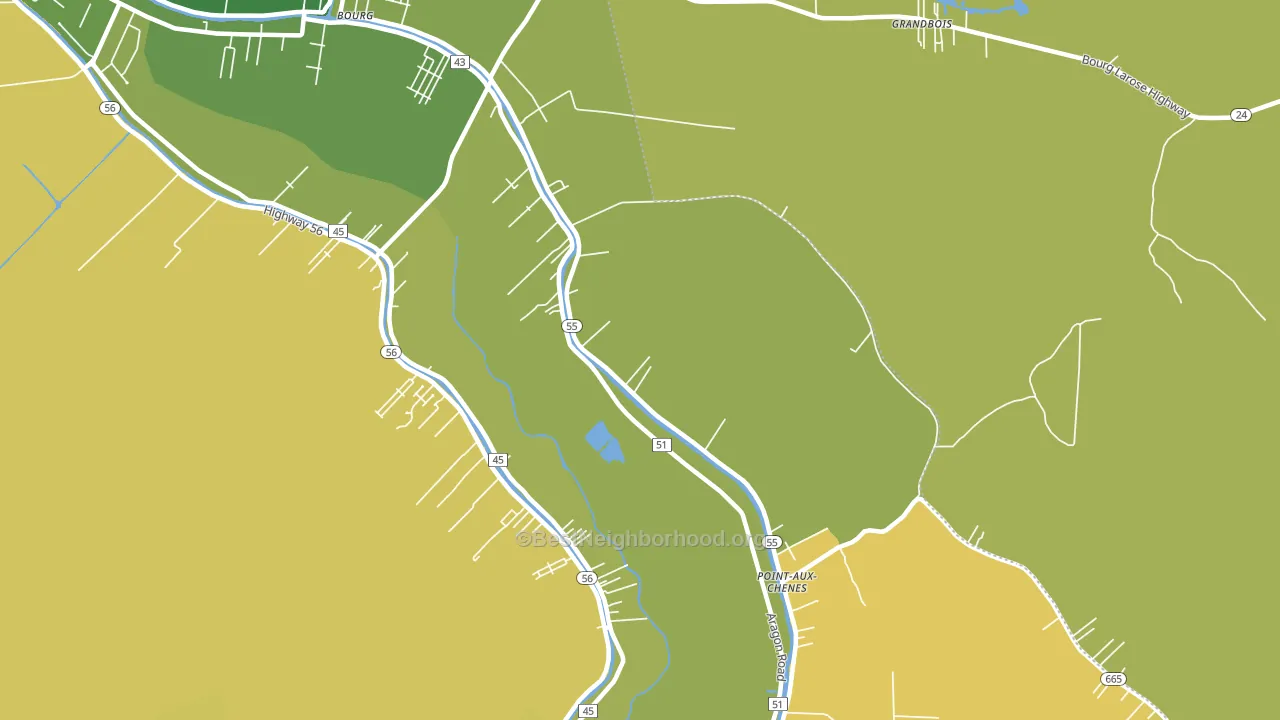 Klondyke, LA block-group voter-turnout map