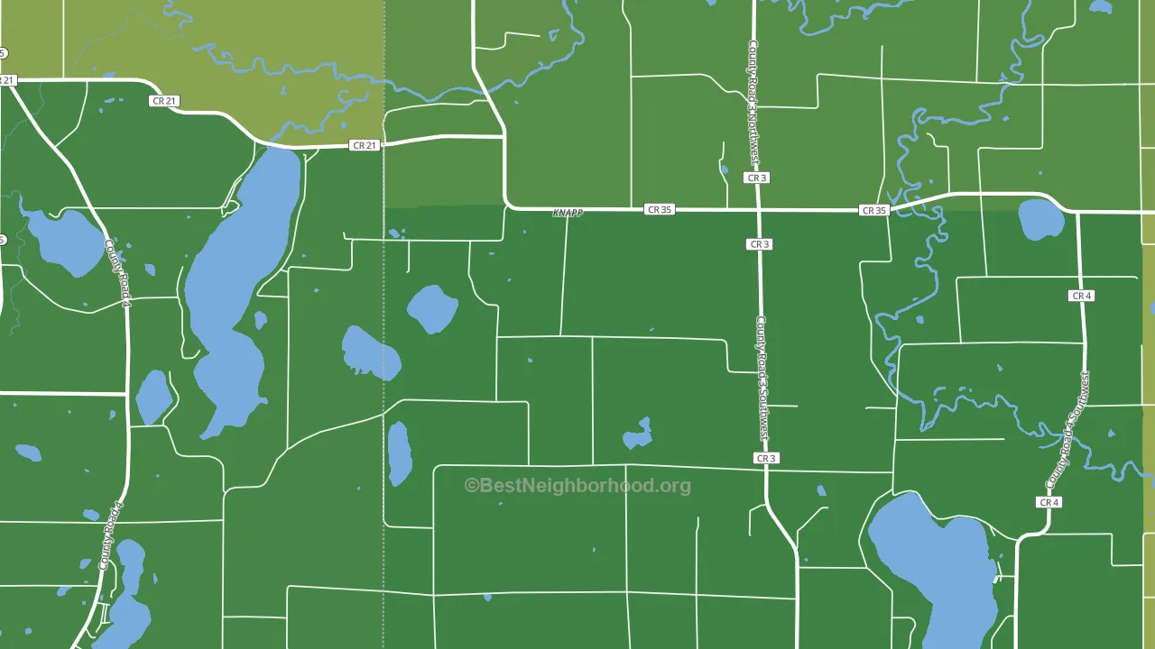 Knapp, MN block-group voter-turnout map