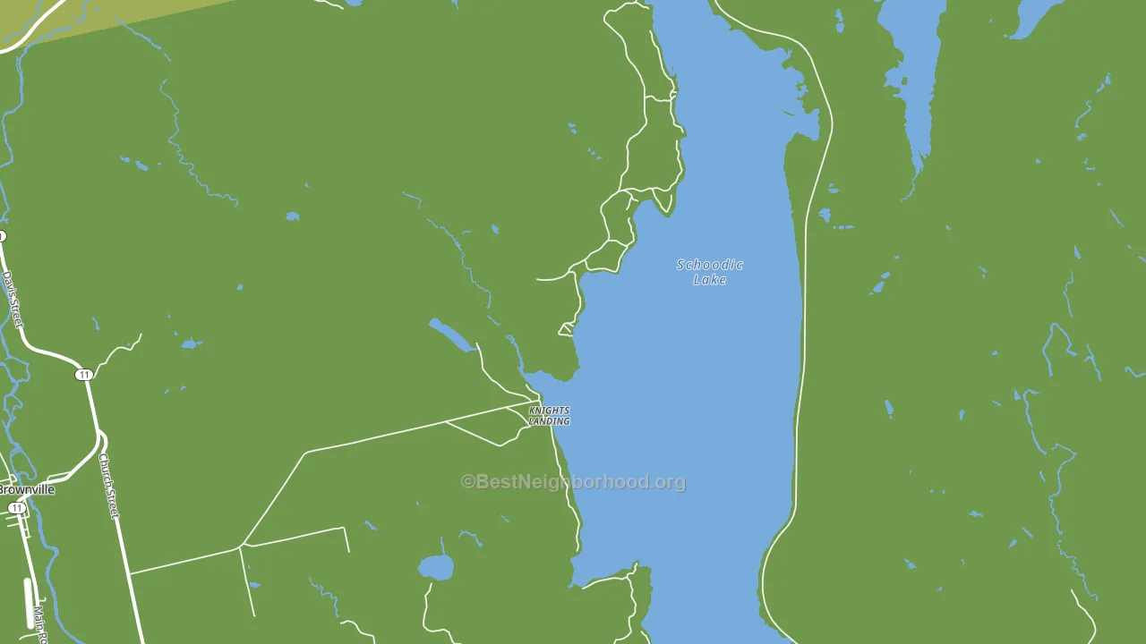 Knights Landing, ME block-group voter-turnout map