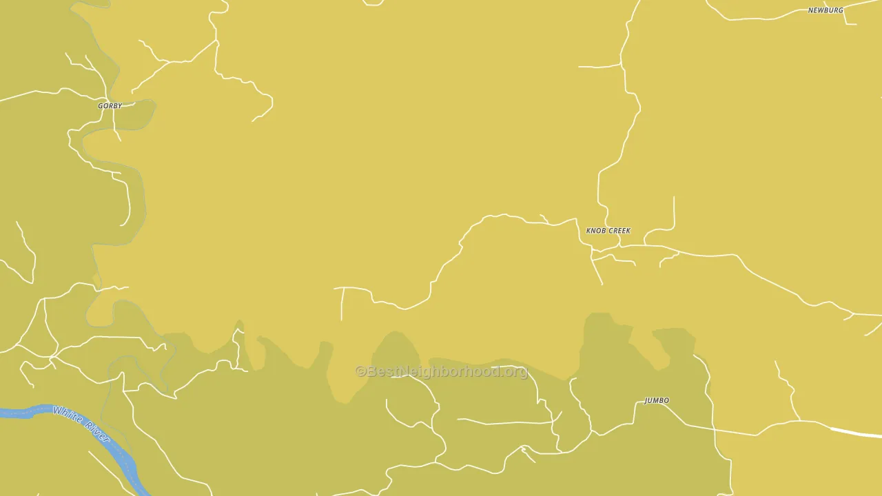 Knob Creek, AR block-group voter-turnout map