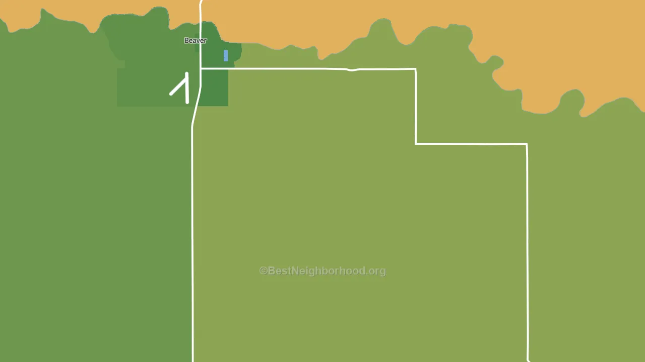 Knowles, OK block-group voter-turnout map