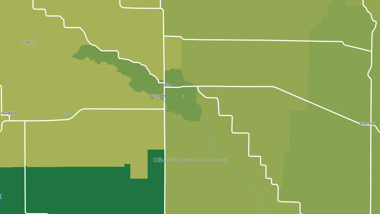 Knox County, MO block-group voter-turnout map