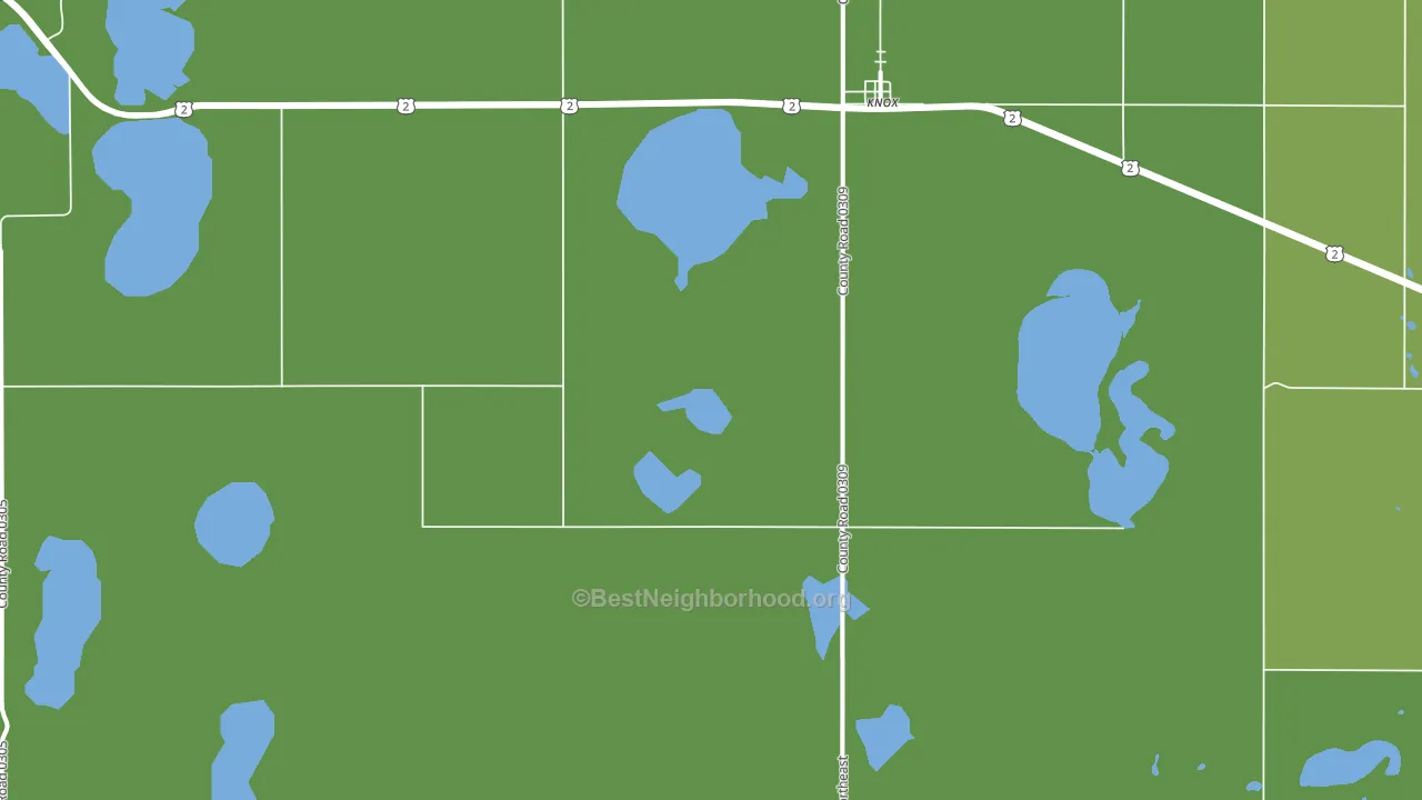 Knox, ND block-group voter-turnout map