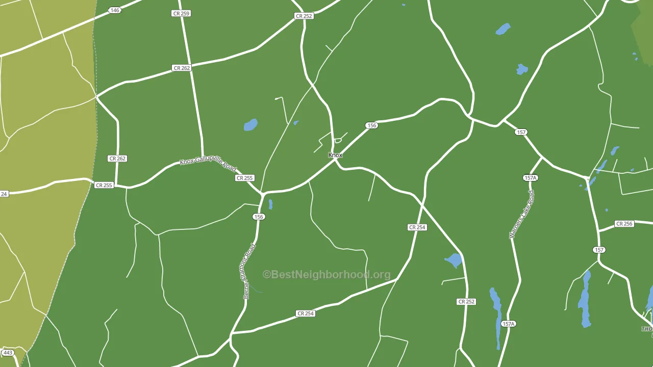 Knox, NY block-group voter-turnout map