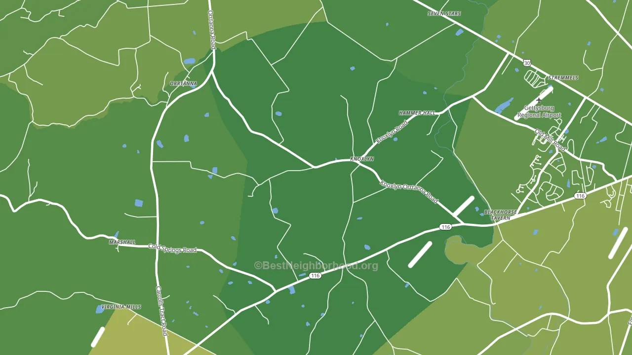 Knoxlyn, PA block-group voter-turnout map