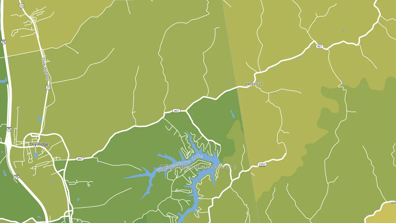 Knoxville, KY block-group voter-turnout map