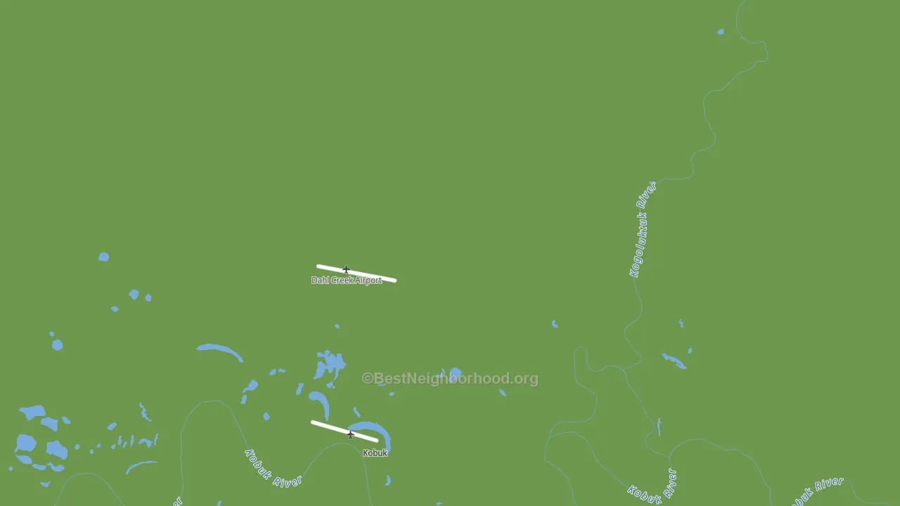 Kobuk, AK block-group voter-turnout map