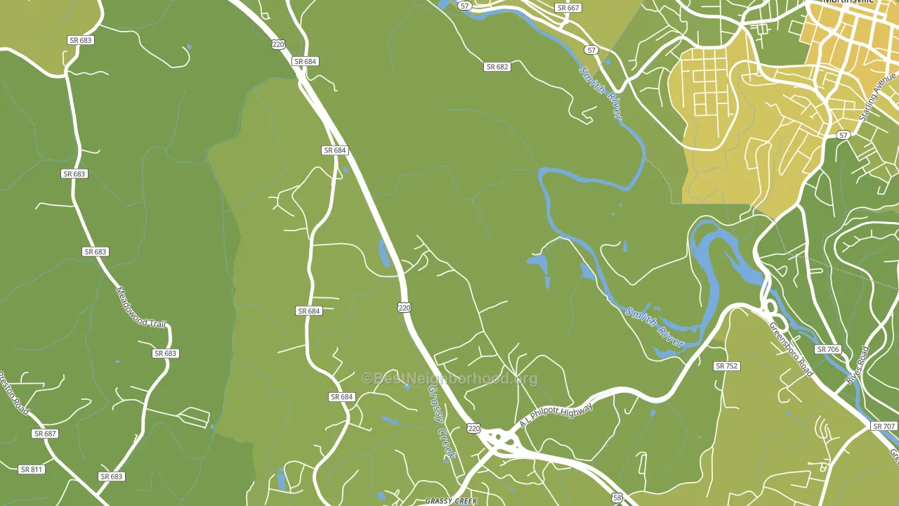 Koehler, VA block-group voter-turnout map