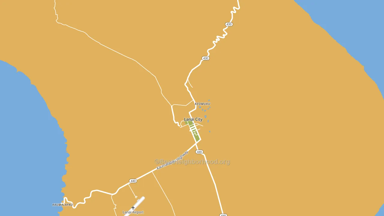 Koele, HI block-group voter-turnout map