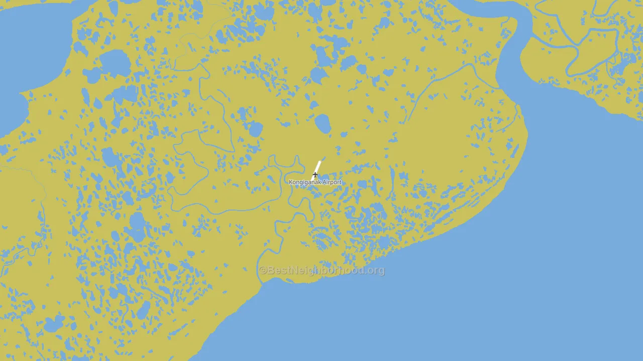 Kongiganak, AK block-group voter-turnout map
